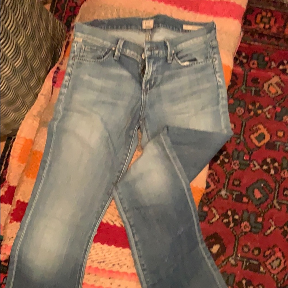 Citizens of humanity soft blue bootcut jeans